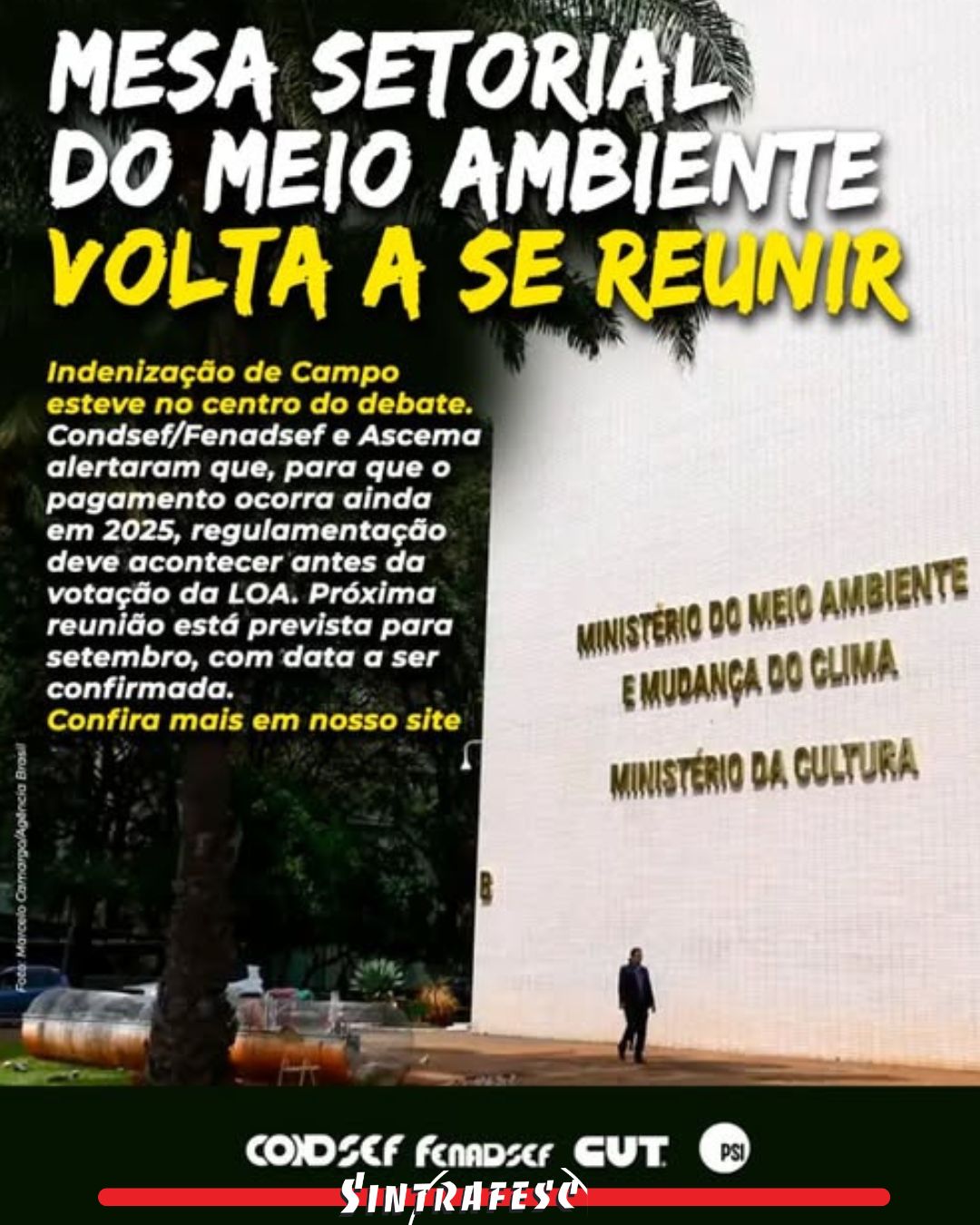 Mesa setorial do Meio Ambiente volta a se reunir