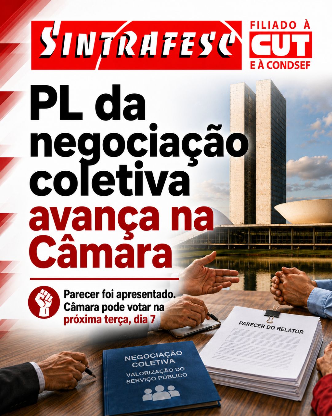 PL da negociação coletiva avança e pode ir ao Plenário na próxima terça