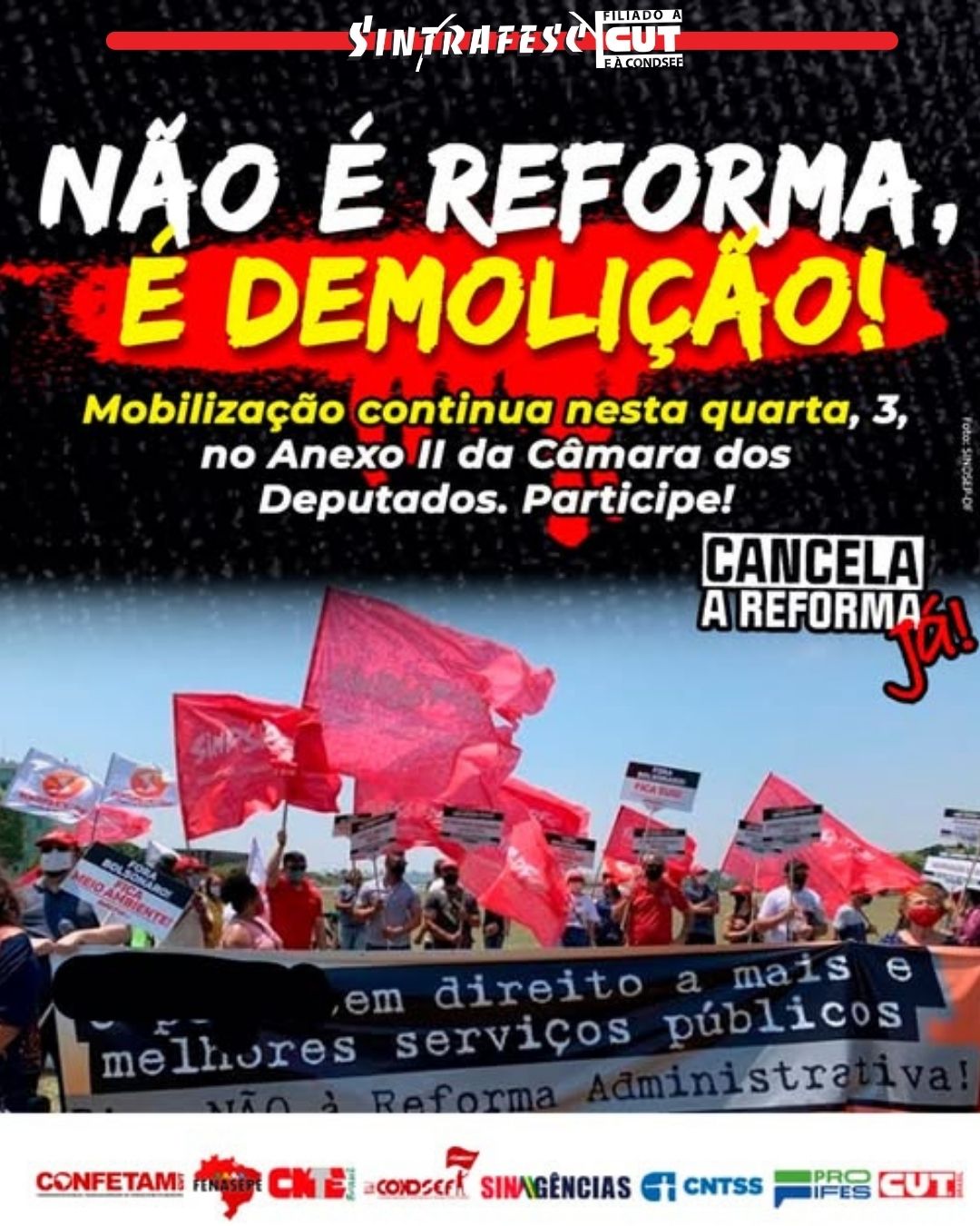 Não é reforma, é demolição!
