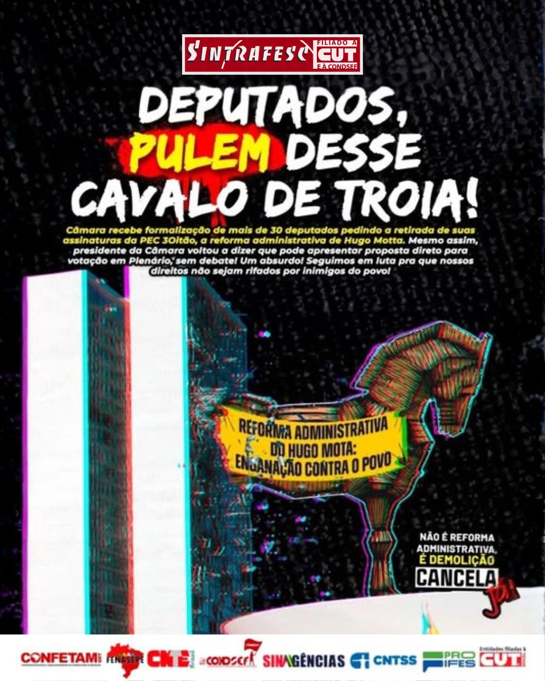 Hugo Motta ameaça avançar com a PEC 3Oitão sem debate