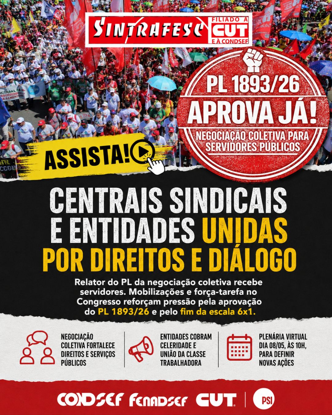 Relator do PL da negociação coletiva no setor público recebe servidores