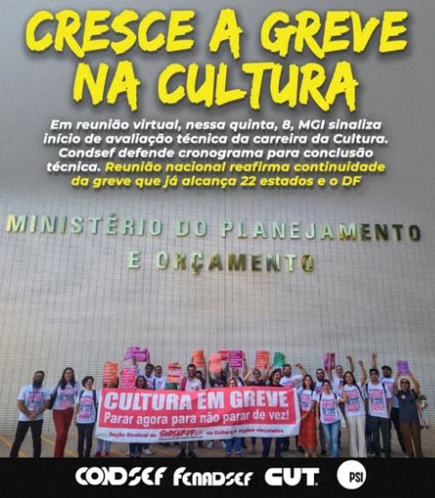 Em reunião virtual, MGI sinaliza início de avaliação técnica da carreira da Cultura
