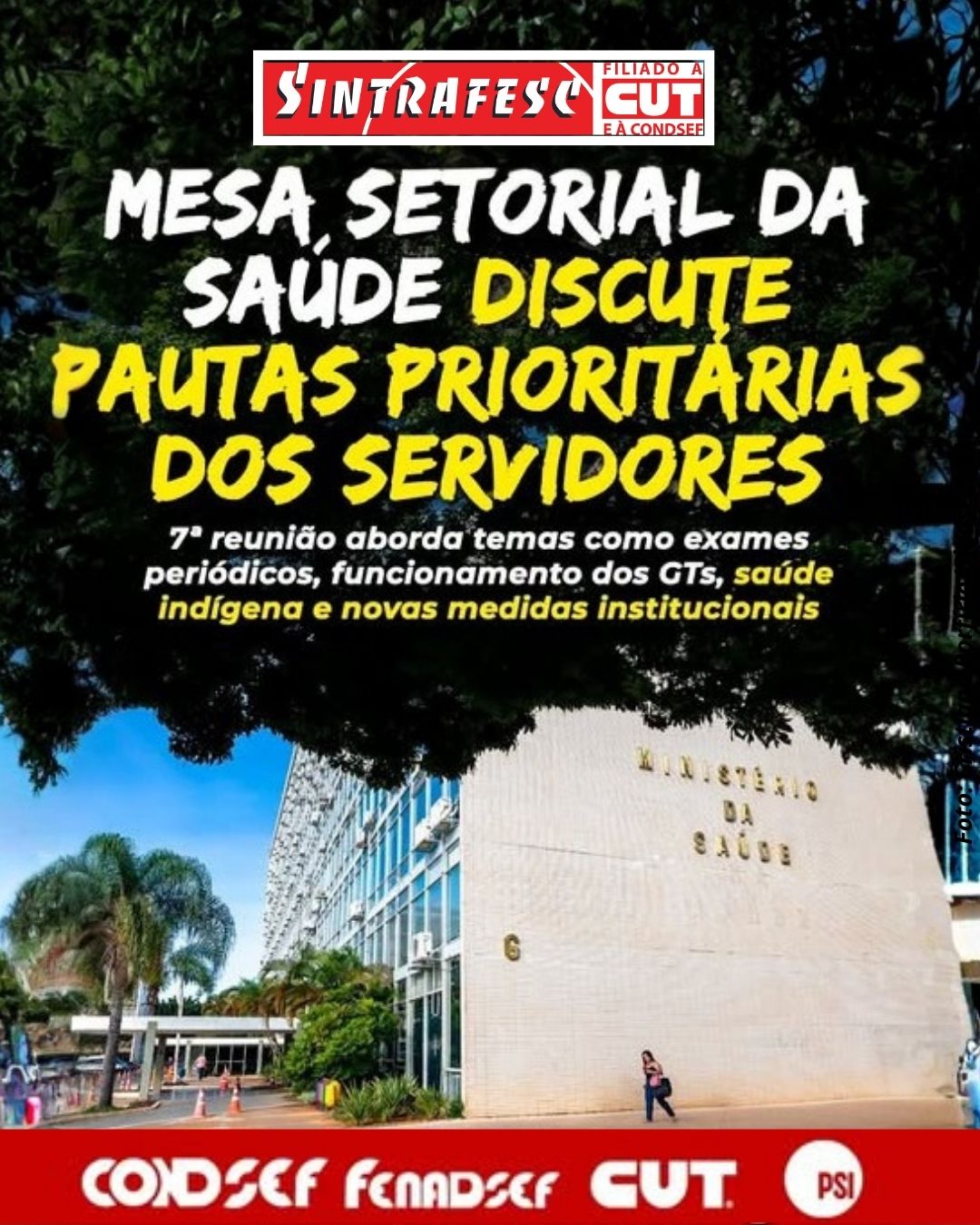 Mesa Setorial da Saúde discute pautas prioritárias dos servidores