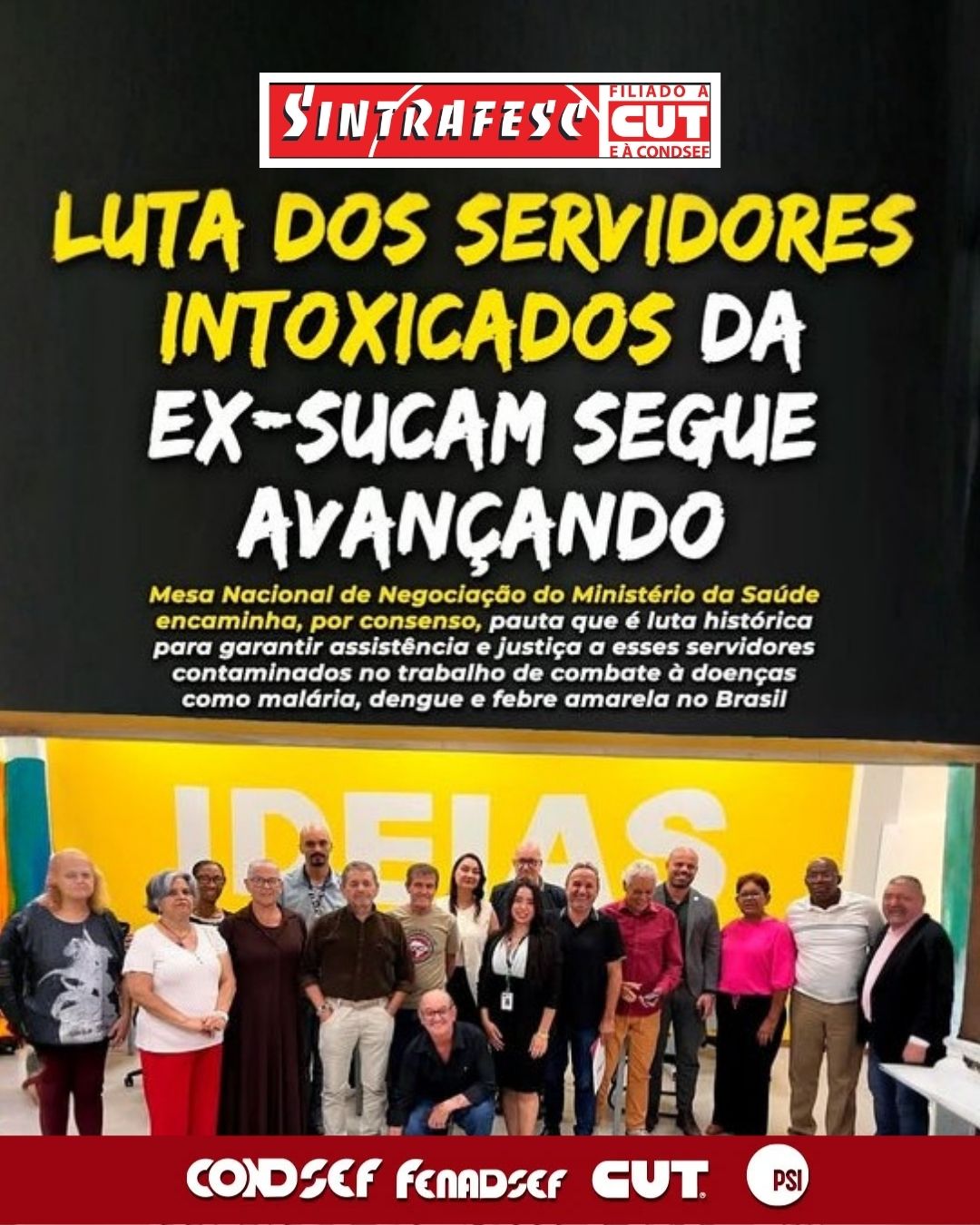 Mesa de Negociação da Saúde encaminha, por consenso, pauta dos servidores intoxicados