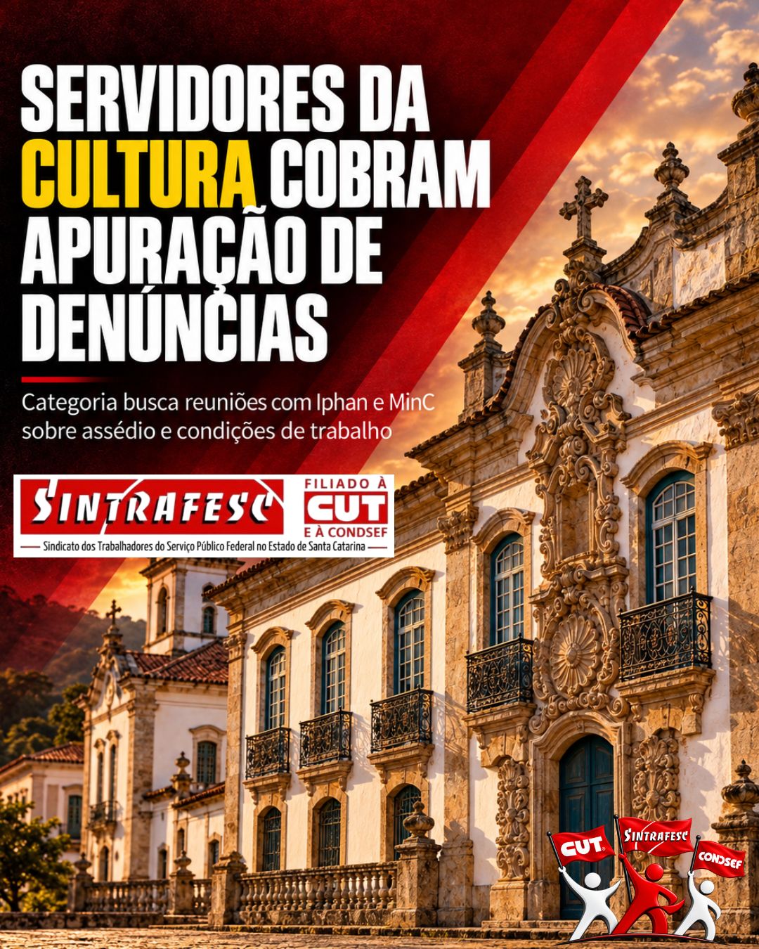 Servidores da Cultura buscam reunião com Iphan e Minc sobre denúncias feitas ao MPF