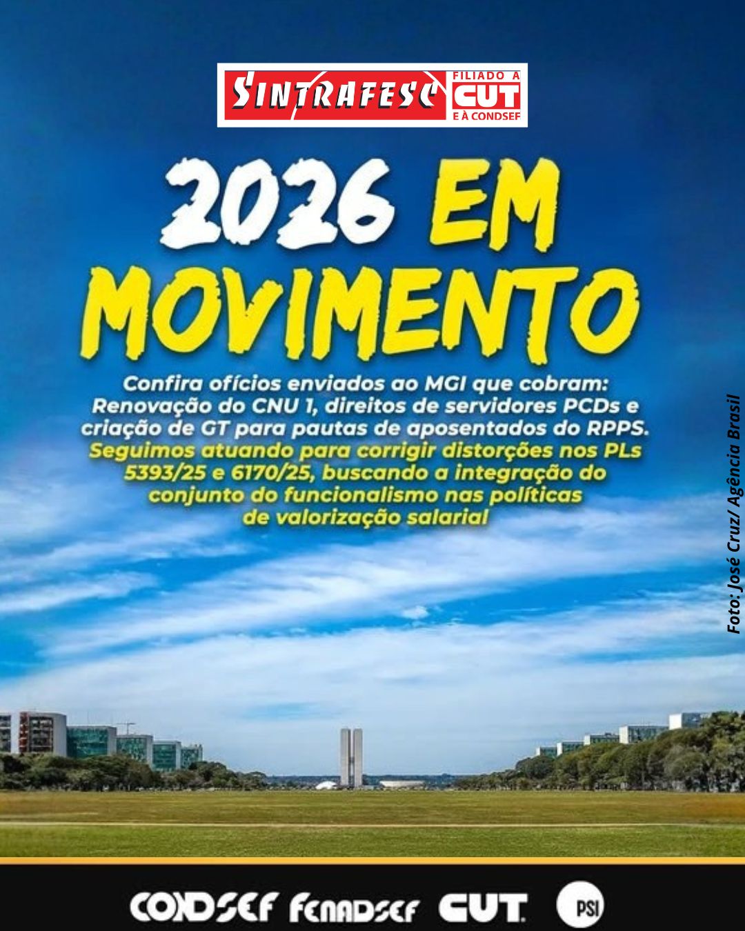 Confira os ofícios já encaminhados ao MGI neste início de ano