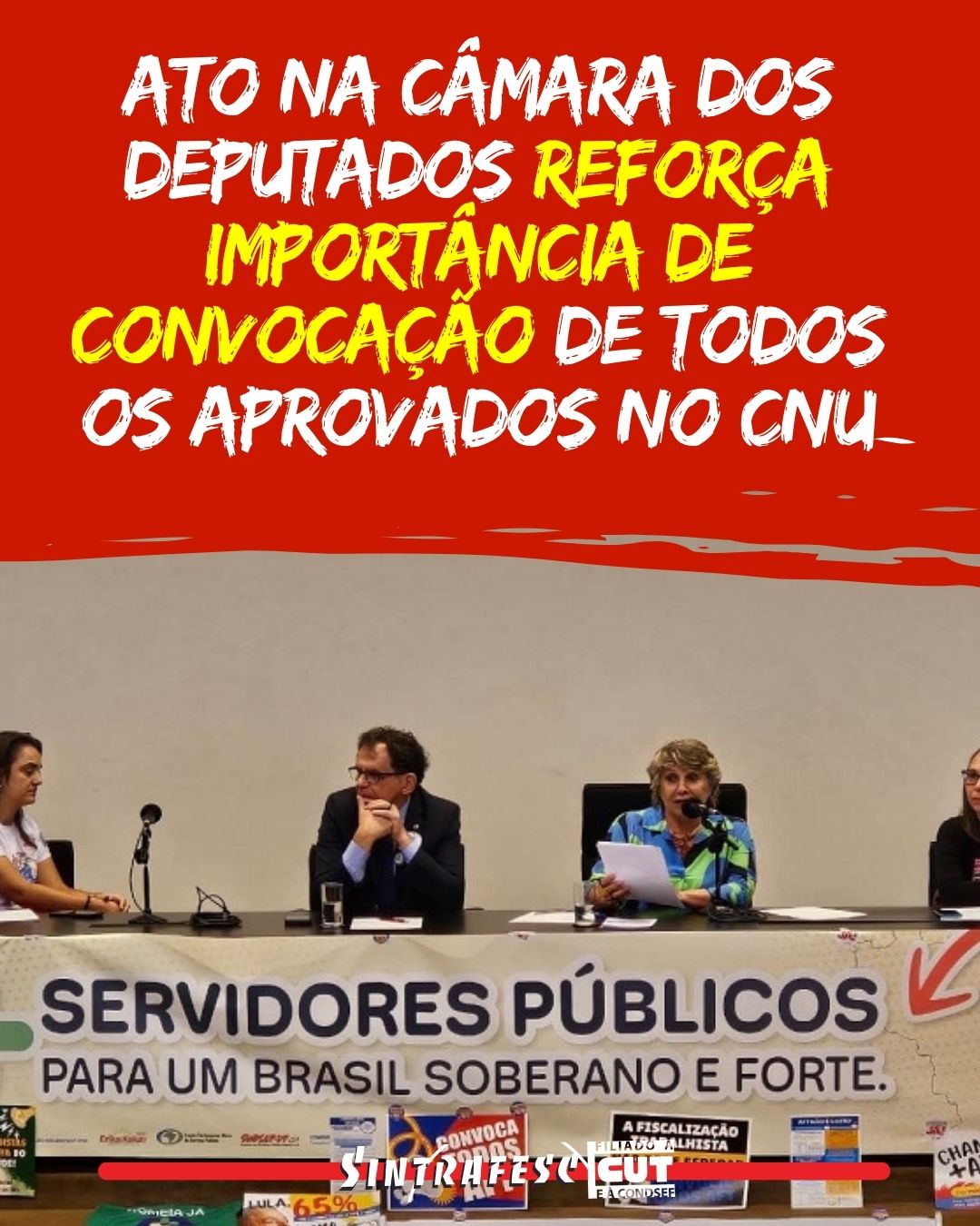 Ato na Câmara dos Deputados reforça importância de convocação de todos os aprovados no CNU