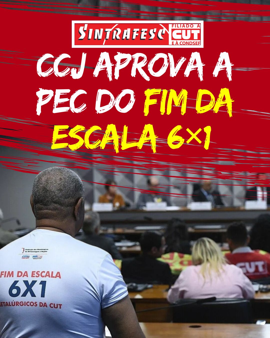 CCJ aprova a PEC do fim da escala 6×1