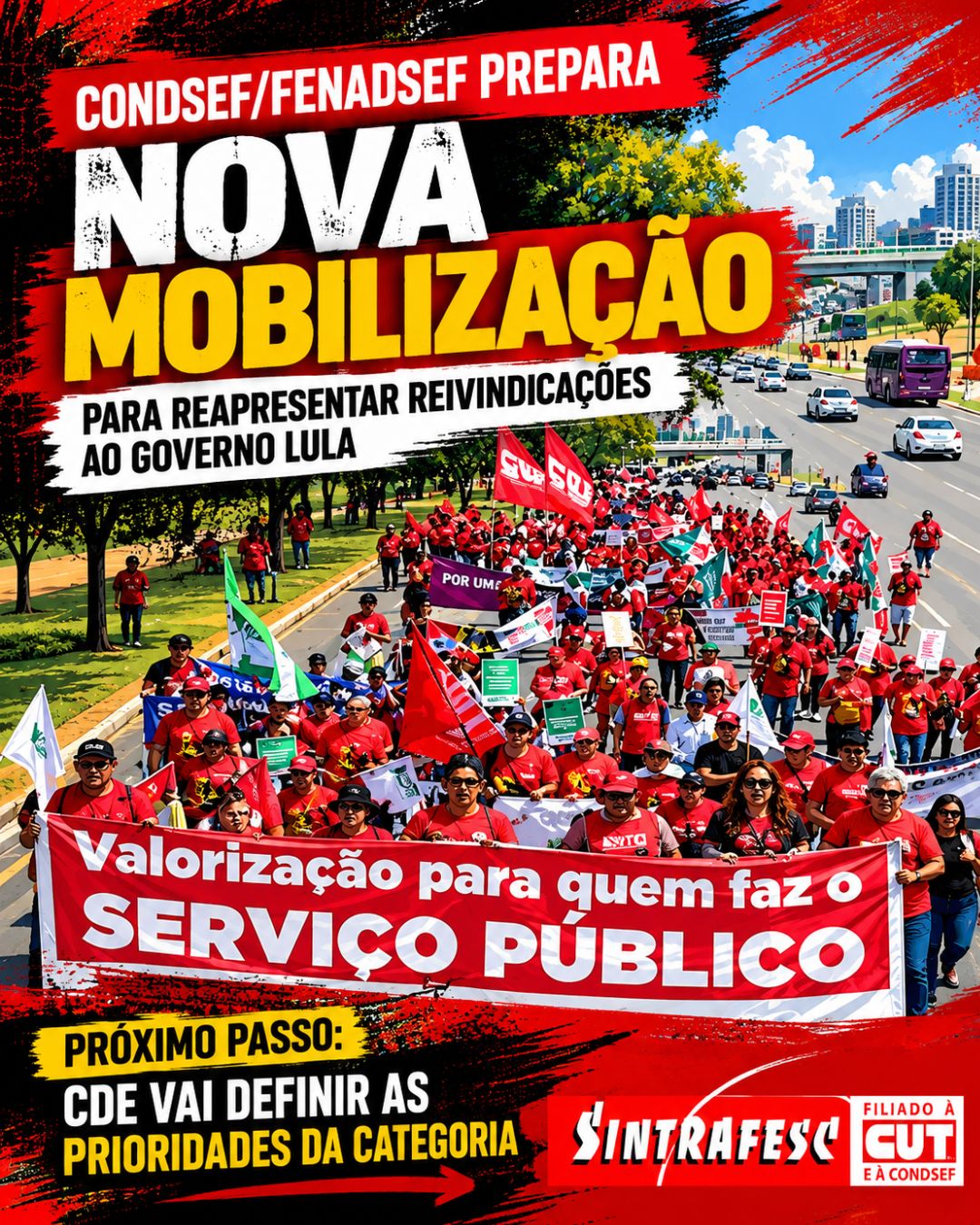 Condsef/Fenadsef prepara mobilização para reapresentar reivindicações ao governo Lula