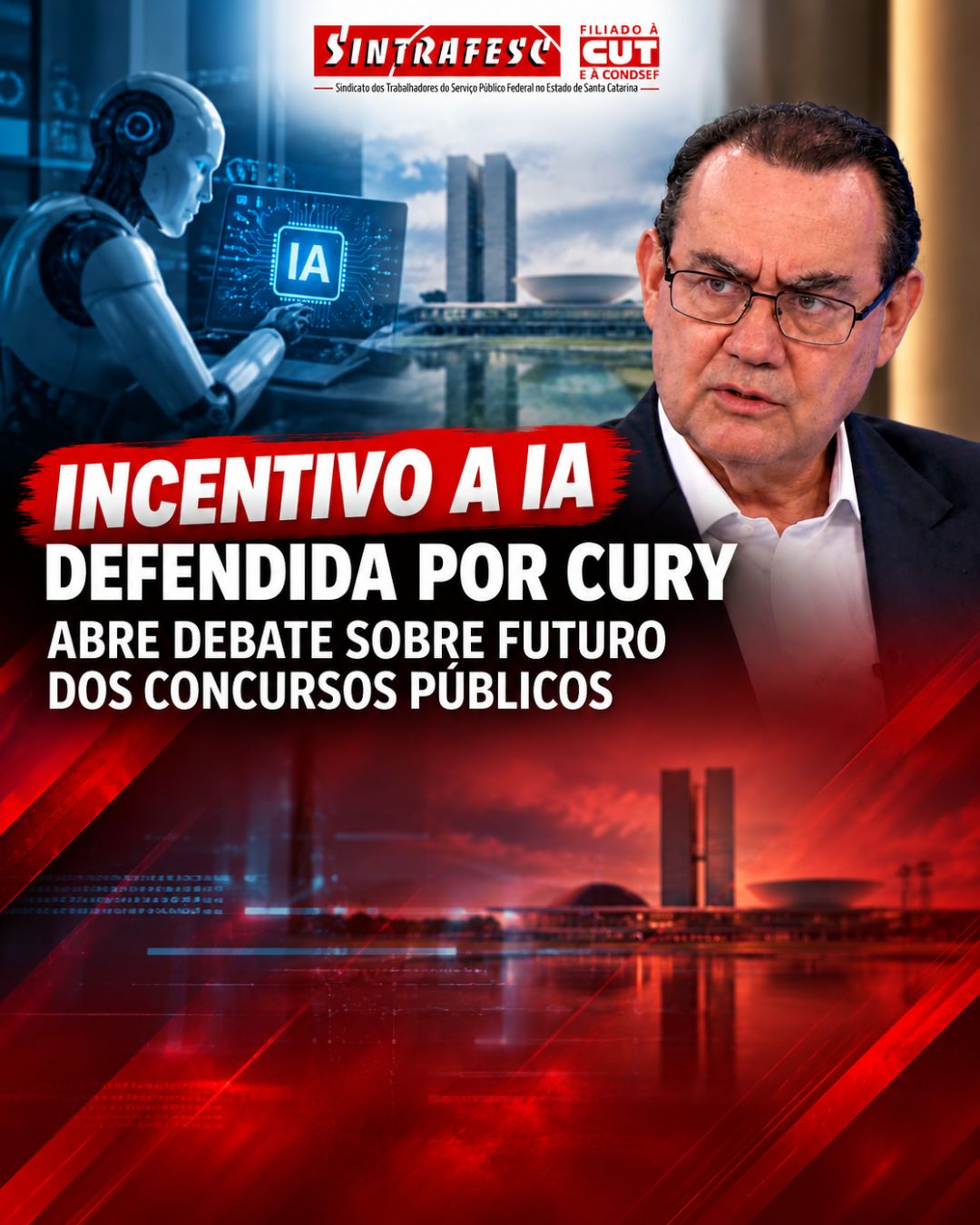 Incentivo a IA defendida por Cury abre debate sobre futuro dos concursos públicos
