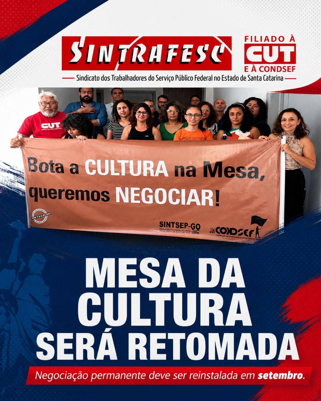 Mesa de negociação da Cultura será retomada para regulamentação da carreira