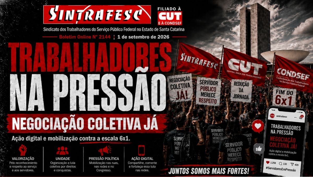 Servidores ampliam pressão por negociação coletiva e direitos