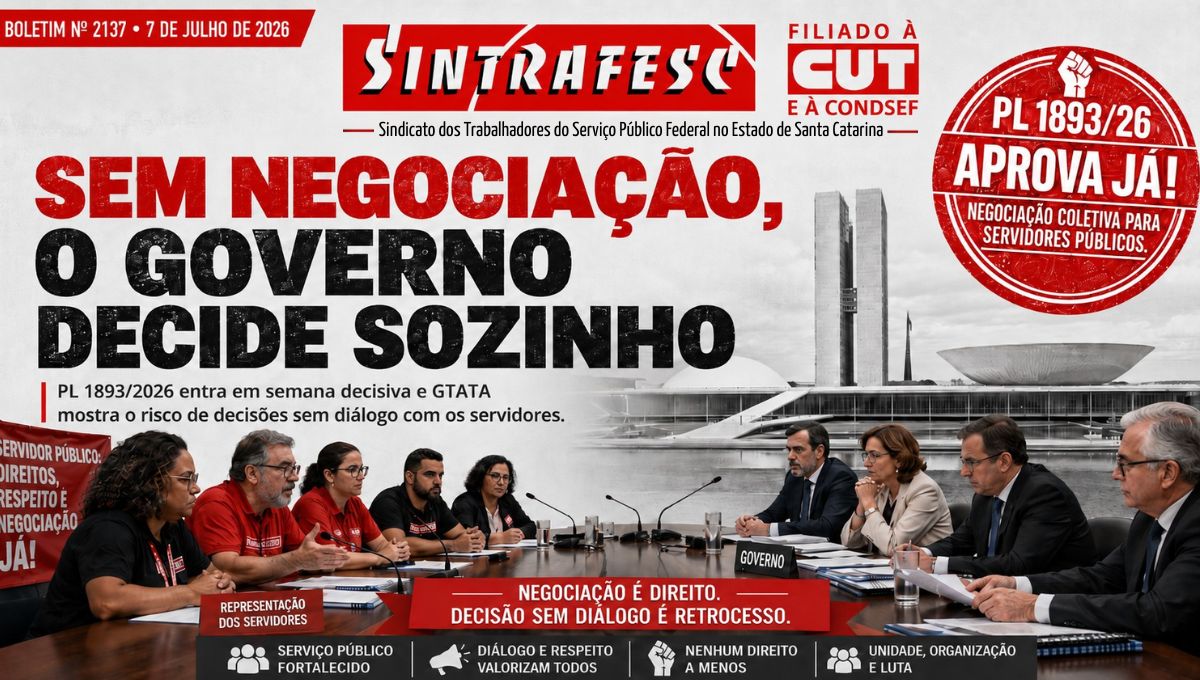 Negociação coletiva é urgente para barrar decisões unilaterais no serviço público