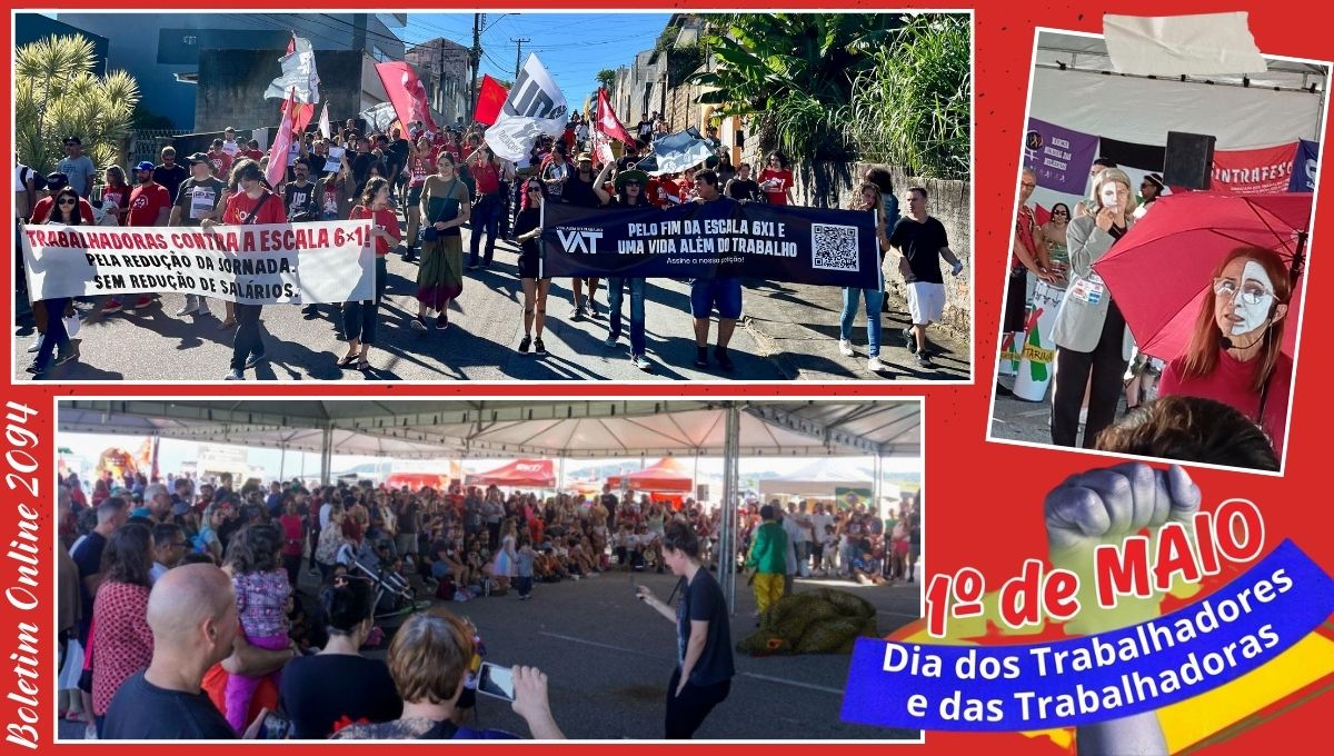 Mobilização, cultura e resistência: trabalhadores saem as ruas no 1º de Maio