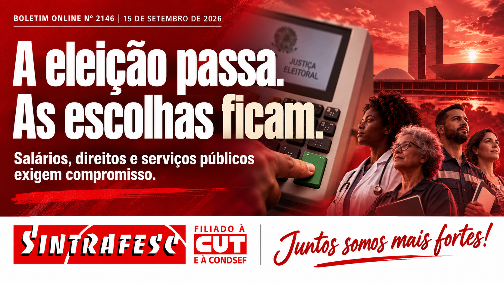 A eleição passa. As escolhas ficam