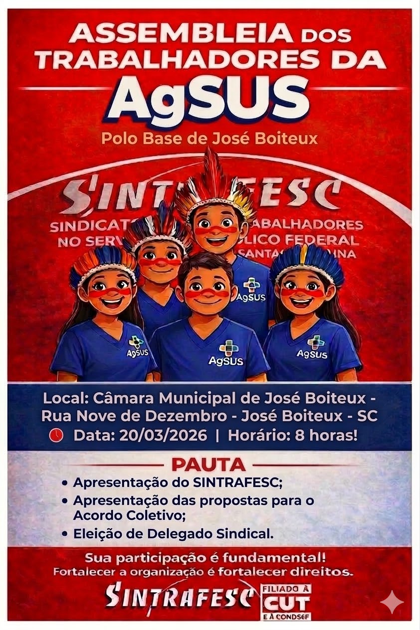 Assembleia dos trabalhadores da AgSUS lotados no Polo Base de José Boiteux
