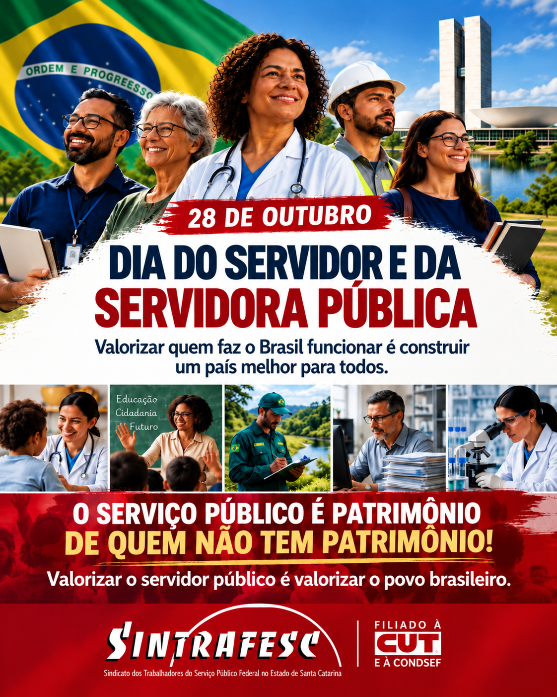 Dia do Servidor Público: valorizar quem faz o Brasil funcionar é valorizar o povo brasileiro