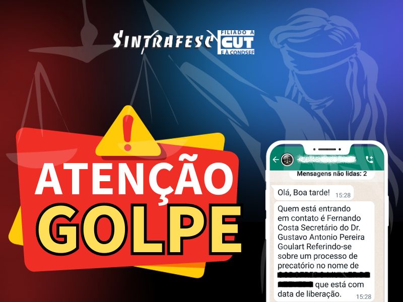 Atenção servidores! Tentativa de golpe em nome de advogados do SLPG continuam